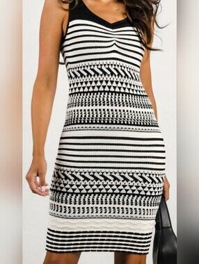 Marciano-Guess Black Strap Knit Dress